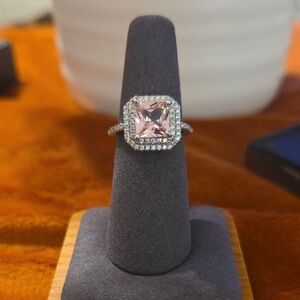 Monet Pink and Silver Women's Ring